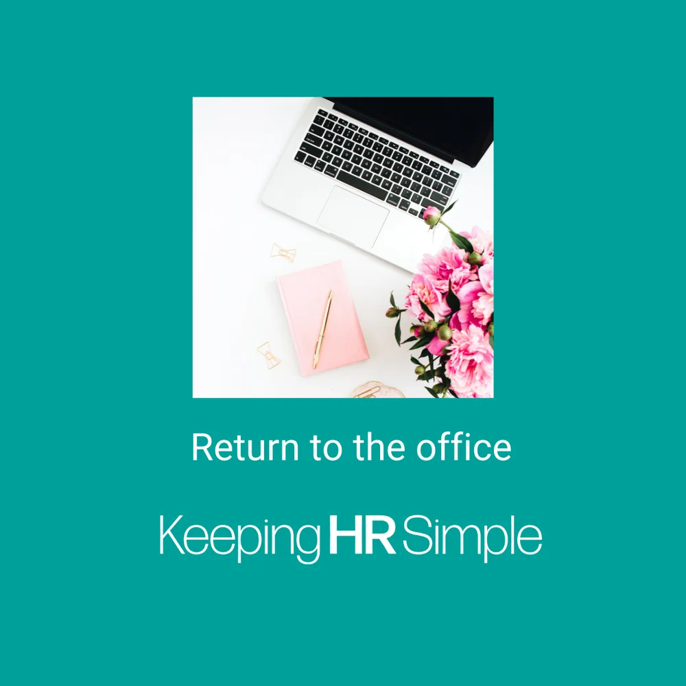 returning to the office.