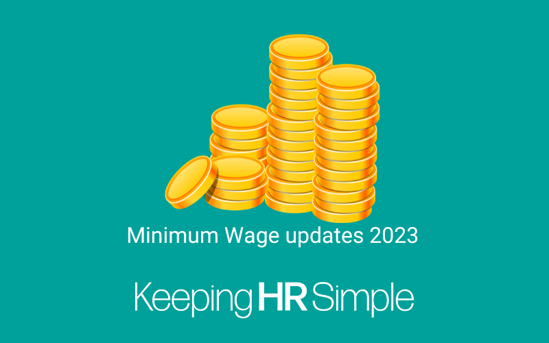 Money talks - minimum wage updates 2023 pile coins